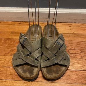 Birkenstock Lugano Khaki Sandals EUR 39 Reg Width